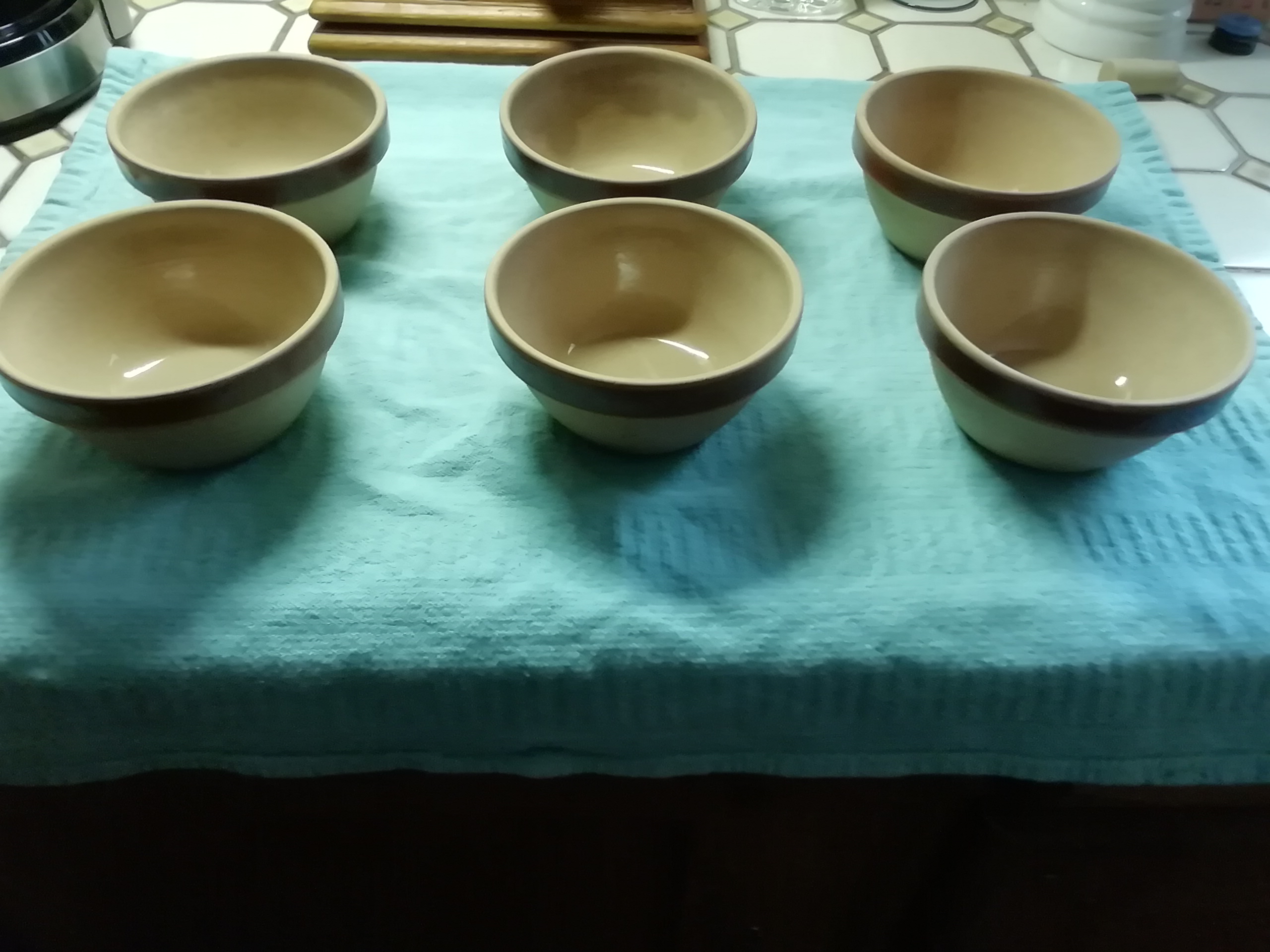 6 bols en gr� de Gien France 20 Noyelles-l�s-Vermelles (62)