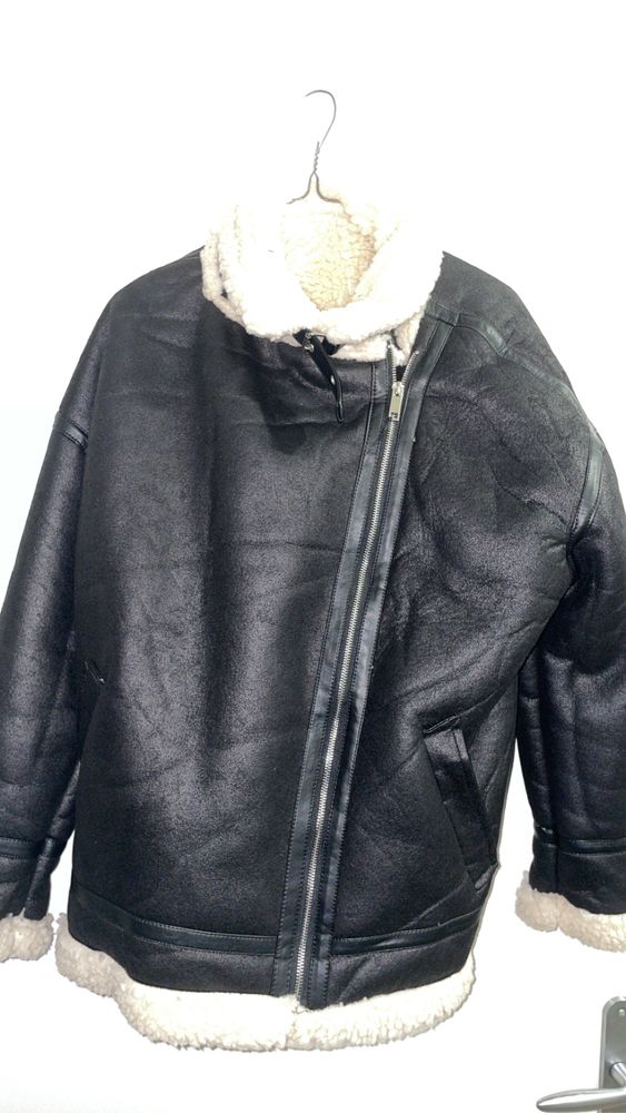 Bomber aviateur noir/beige 60 Mondeville (14)