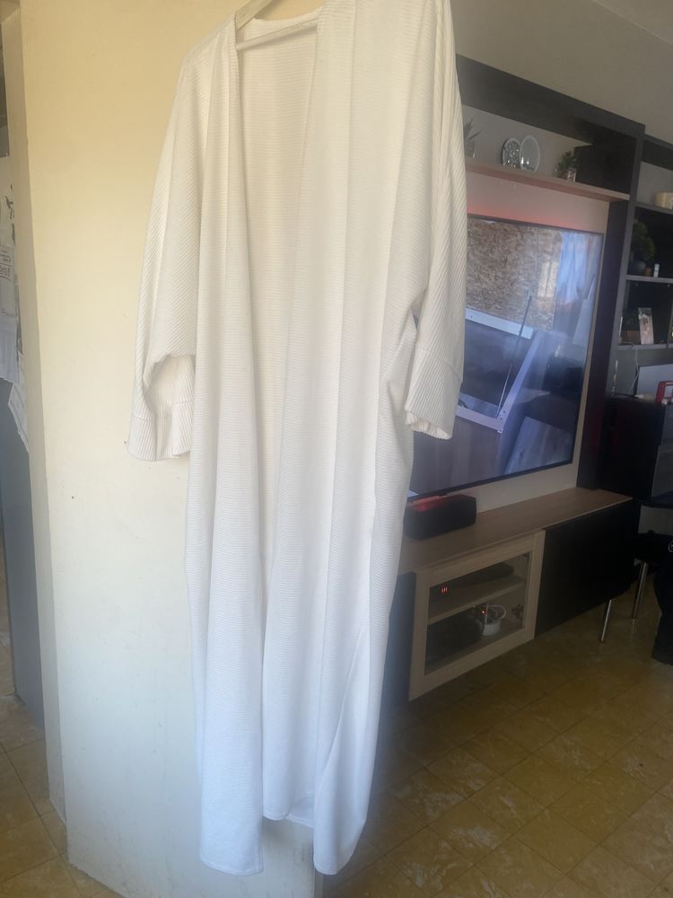 Bonjour gilet long blanc 5 Hem (59)