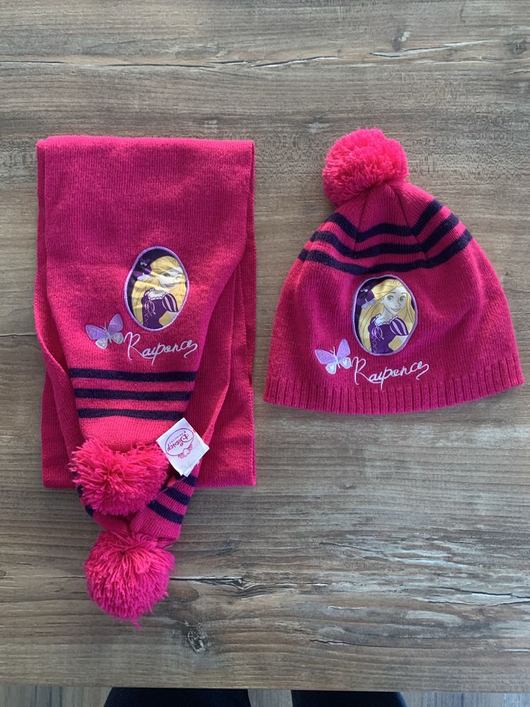 Bonnet + �charpe enfant fille  Disney \'\'  Raiponce  \'\' 5 Saleilles (66)