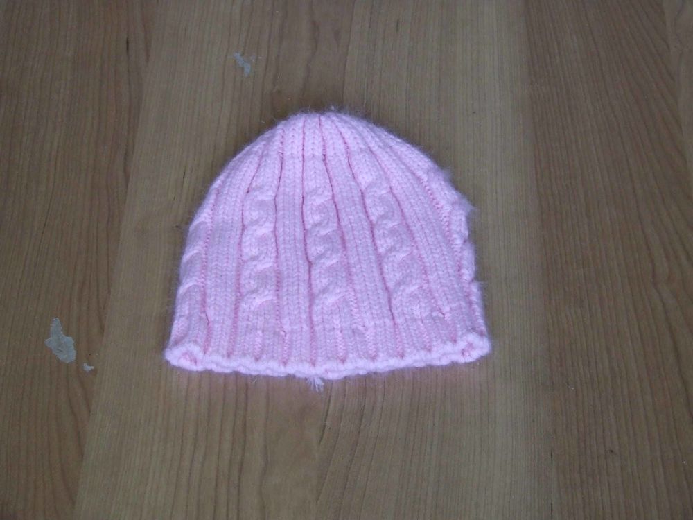 Bonnet de laine rose T. unique, TBE 2 Bagnolet (93)