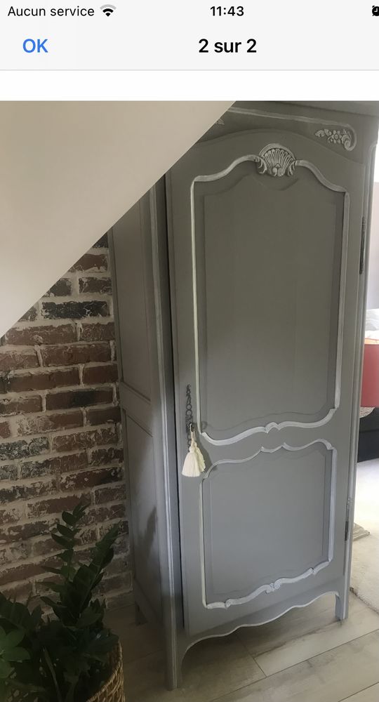 Bonnetiere armoire patin�e 285 Chantilly (60)