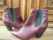 boots  en cuir neuves coloris bordeaux marque Vicmatie  25 Vitry-sur-Seine (94)