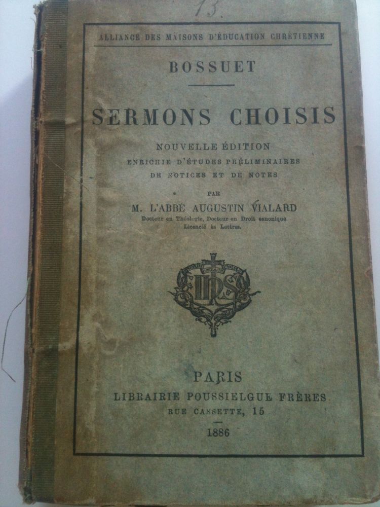 BOSSUET, Sermons choisis 30 Rouen (76)