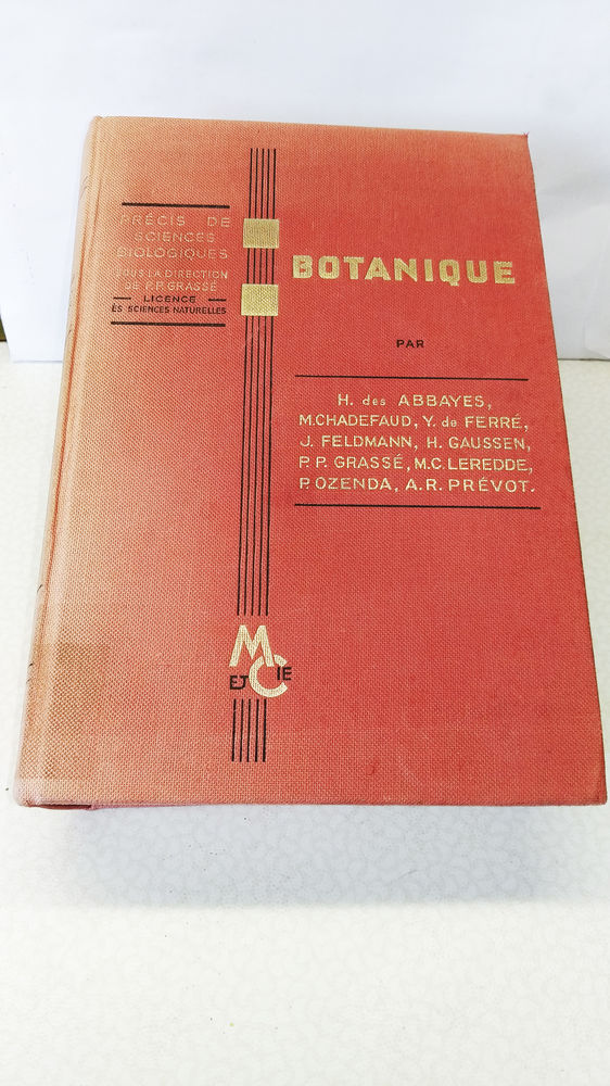Botanique (Pr�cis de Sciences Biologiques)
55 Vand�uvre-l�s-Nancy (54)