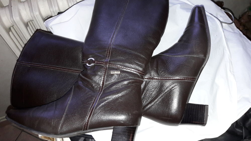 Botte femme cuir Marron T39 59 M�ry-sur-Oise (95)