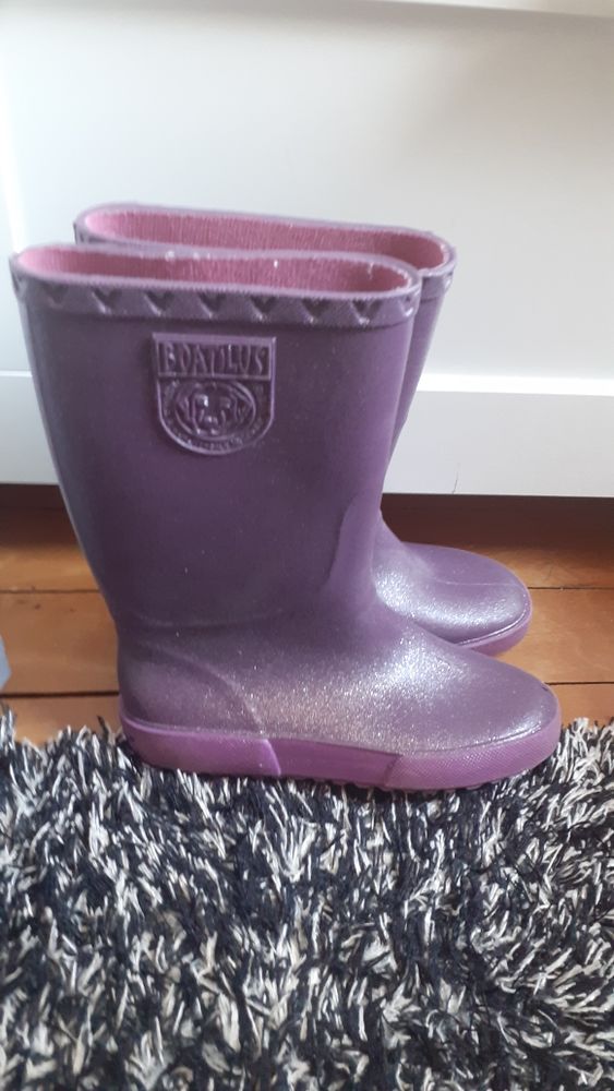 Bottes De Pluie Enfant Chaudes Fourrées 100, Noir SOLOGNAC | Decathlon