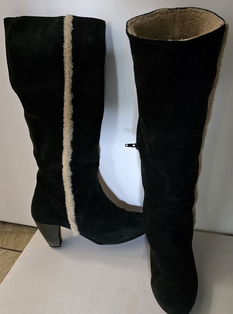 Bottes en daim noir pointure 41 15 N�ux-les-Mines (62)