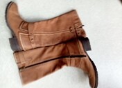 Bottes Femme en Cuir Brun Clair - Peu Utilis�es 0 Montlu�on (03)