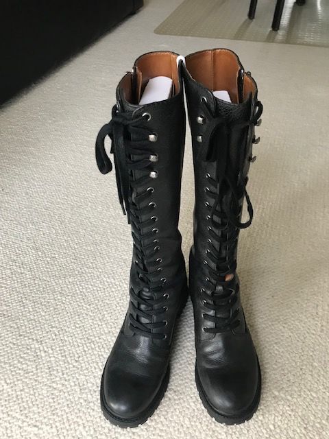 Bottes hautes noires  tout cuir 90 Ch�tenoy (45)