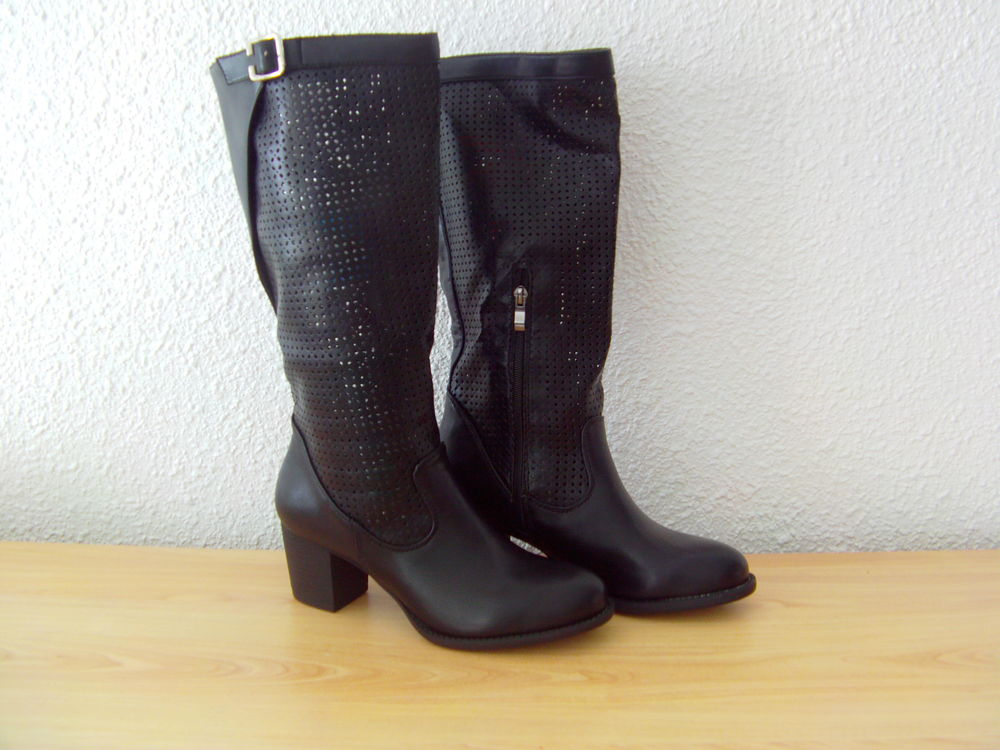 Bottes noire talon pointure 40 13 Les B�ties (70)