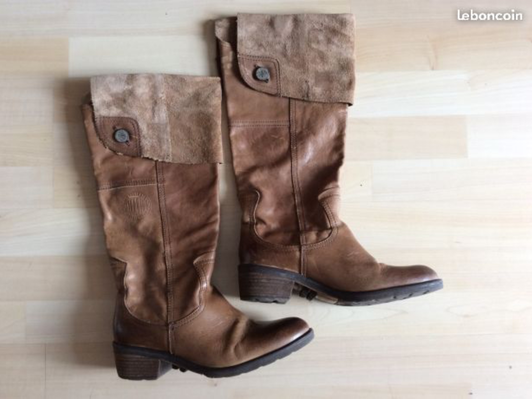 bottes palladium cuir fauve 45 Bastia (20)
