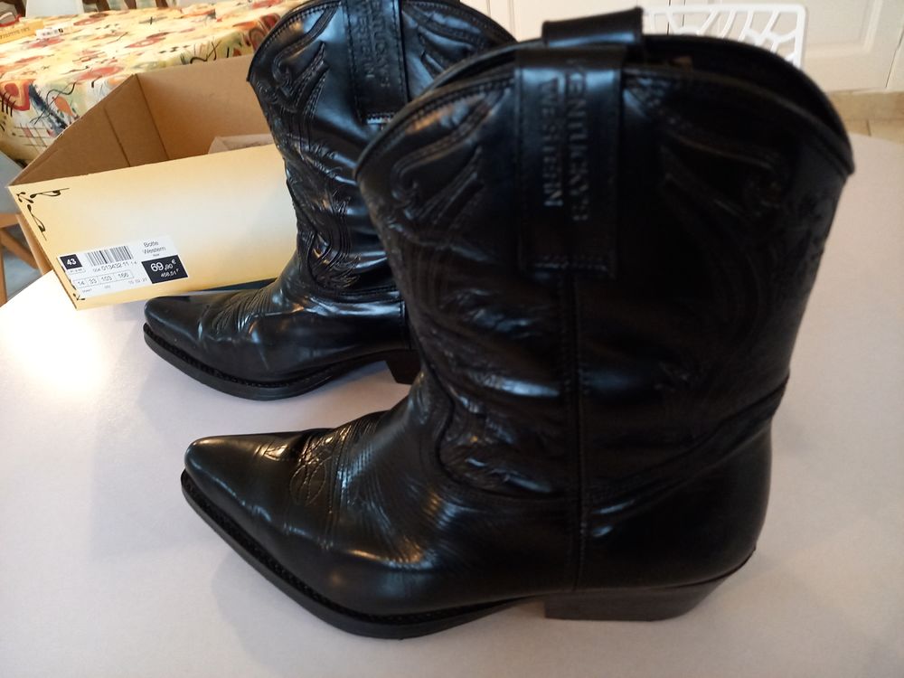 Bottes Santiag homme, Kentucky Western, 43, tr�s bon �tat. 90 Mougins (06)