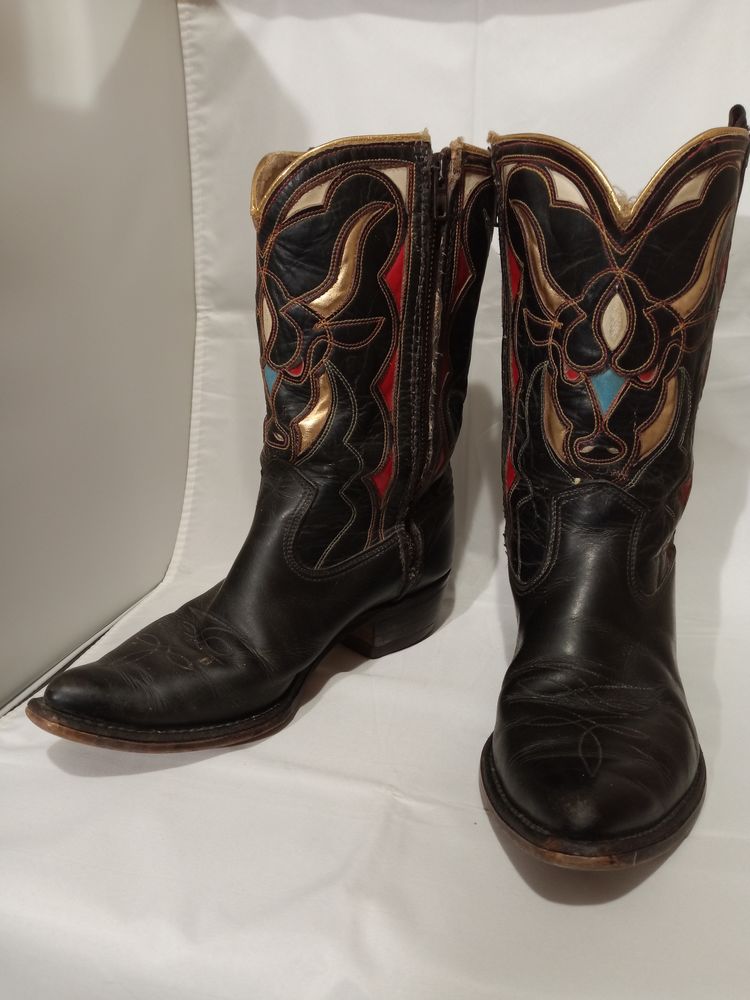 Bottes Texanes Acme Boots tradition buffle or T37-38 600 Alban (81)