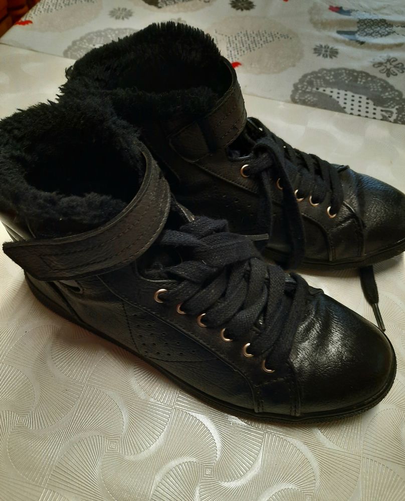 Bottines  - boots noir intérieur fourré  chaud P 36  8 Domart-en-Ponthieu (80)