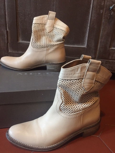 bottines beige clair