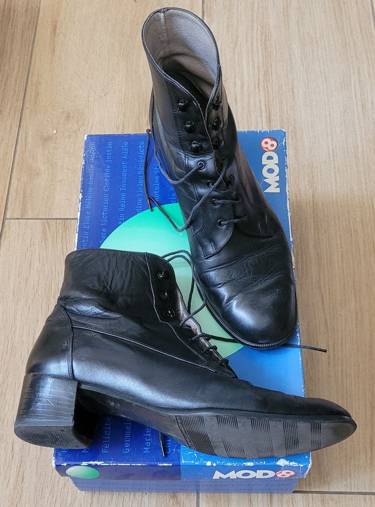 Bottines cuir noir T37 EU 10 Bordeaux (33)