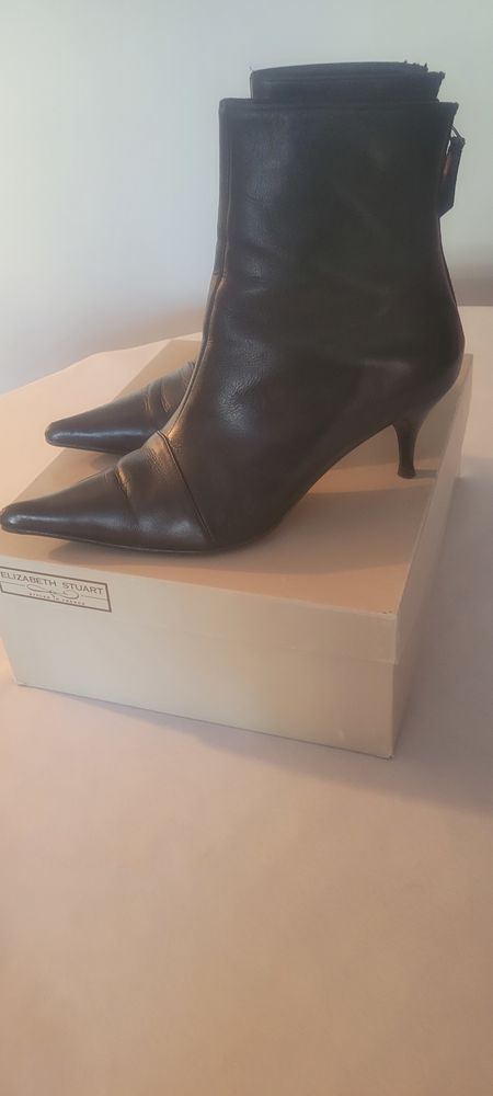 Bottines cuir noir ELISABETH STUART 25 Boulogne-Billancourt (92)