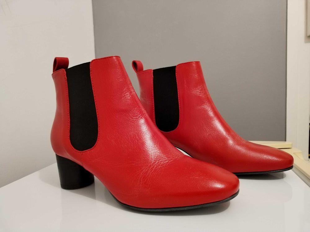 bottines cuir rouges taille 38 30 Paris 15 (20)