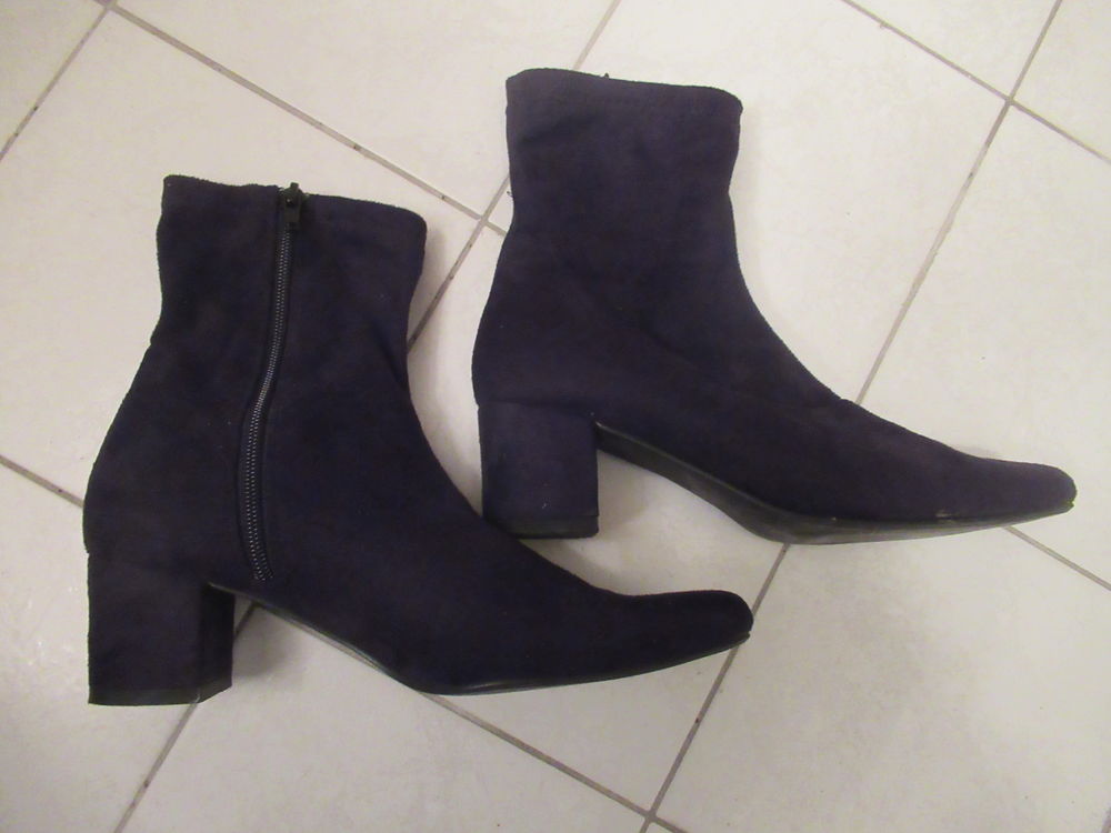 Bottines noires - Velours - Pointure 38 - TBE 0 Aubi�re (63)