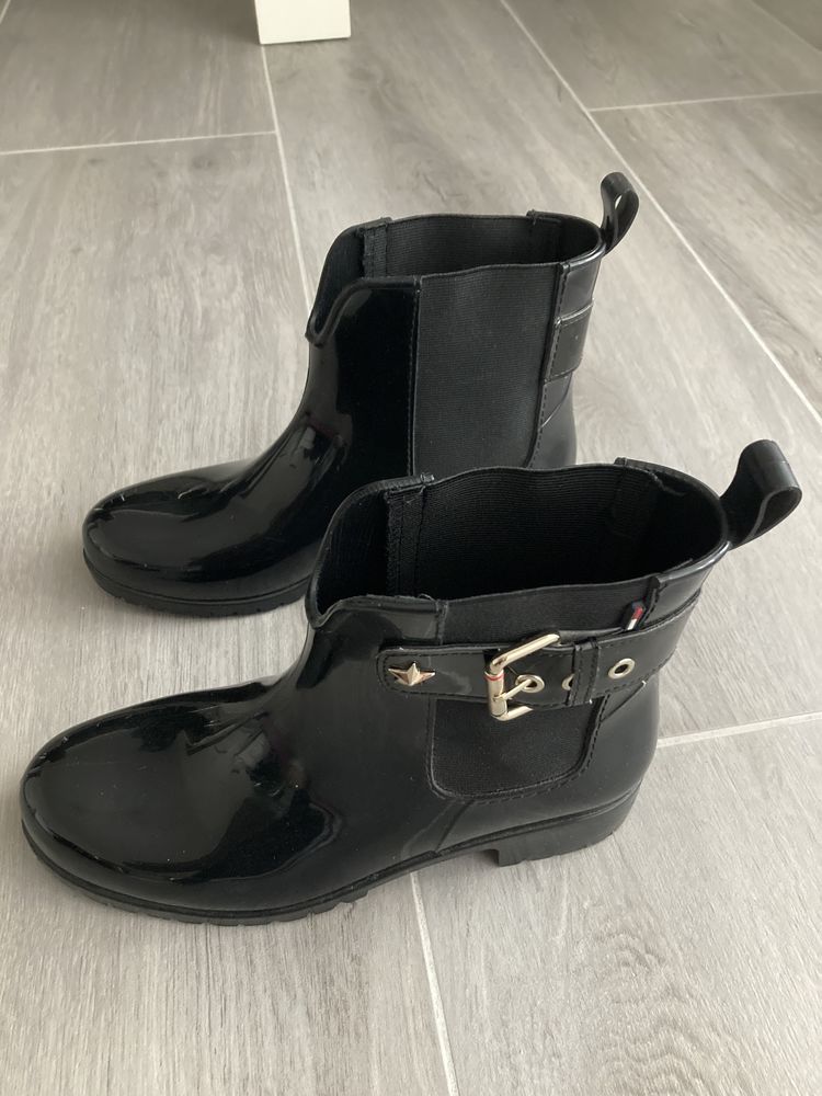 Bottines de pluie noires, femme, 38, Tommy Hilfiger 40 Gaillard (74)