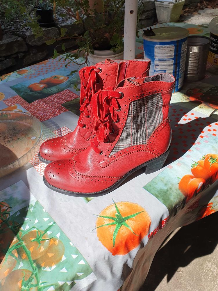 bottines rouge marque MAM'ZELLE taille 37 20 Villeneuve-de-Berg (07)