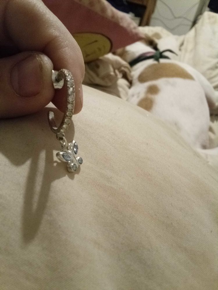 boucle d'oreille fantaisie pendante papillon 1 Blessy (62)