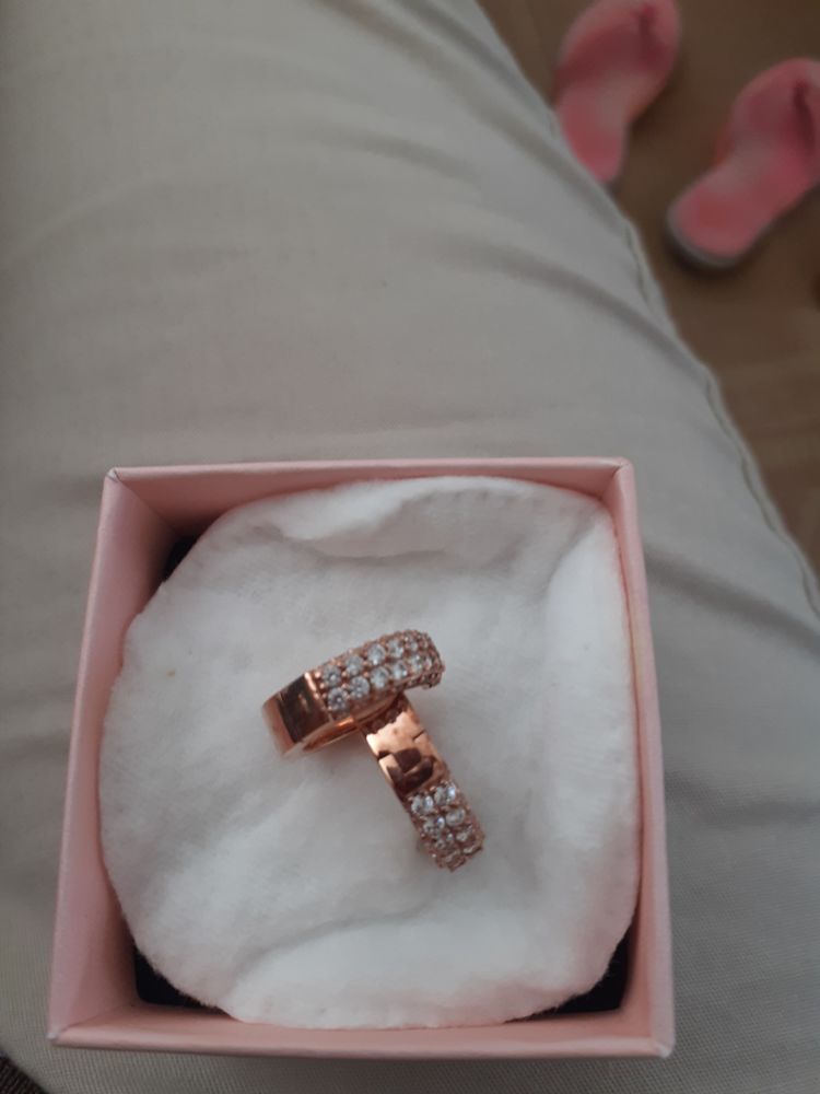 boucle  oreille  neuve argent rose  Pandora 80 La Palme (11)