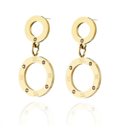 Boucles d'oreilles en acier chirurgical plaqu� or 14 carats 6 Lezoux (63)