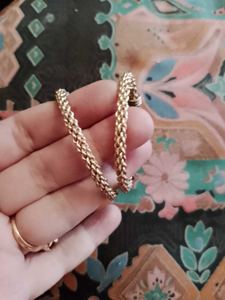 boucles d'oreilles anneaux en plaqu� or dor� vintage ann�es 80. 12 Carqueiranne (83)