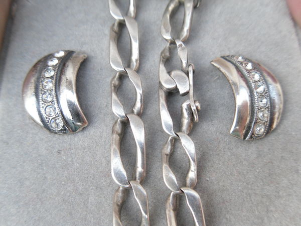 Boucles d'oreilles Argent 14 Brillants & Bracelet, Neuf, Lot 55 Neuville-de-Poitou (86)
