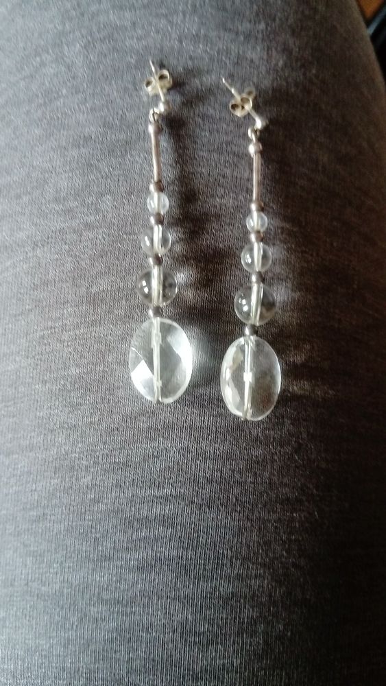 Boucles d'oreilles argent et cristal 25 Toulouse (31)