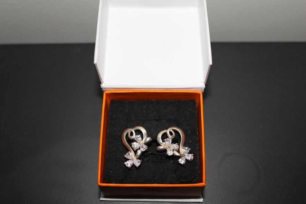 Boucles d'oreilles argent /oxydes de zirconium 15 Gaillac (81)