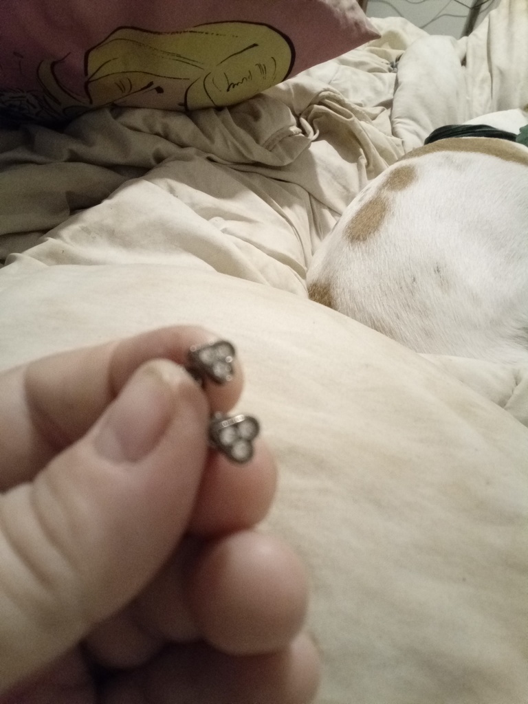 Boucles d'oreilles coeurfantaisie couleur argent 1 Blessy (62)