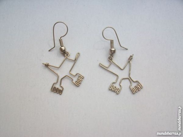 Boucles d'oreilles pendant main Nazca artisanales 11 Thizy (69)