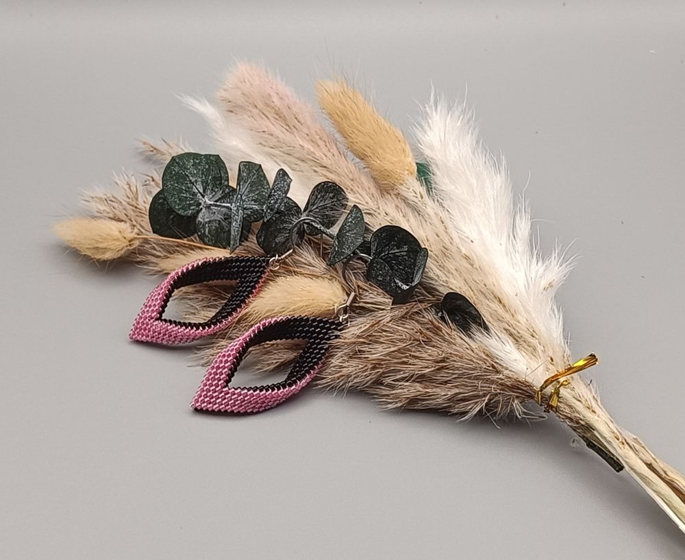 Boucles d'oreilles en perles Miyuki 35 Montbrun (46)