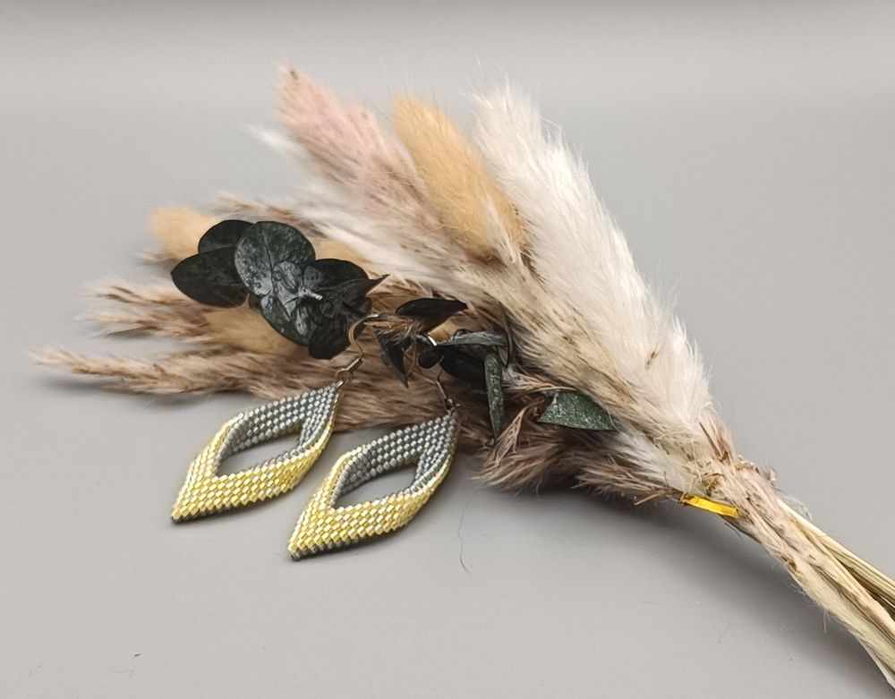 Boucles d'oreilles en perles Miyuki 35 Montbrun (46)