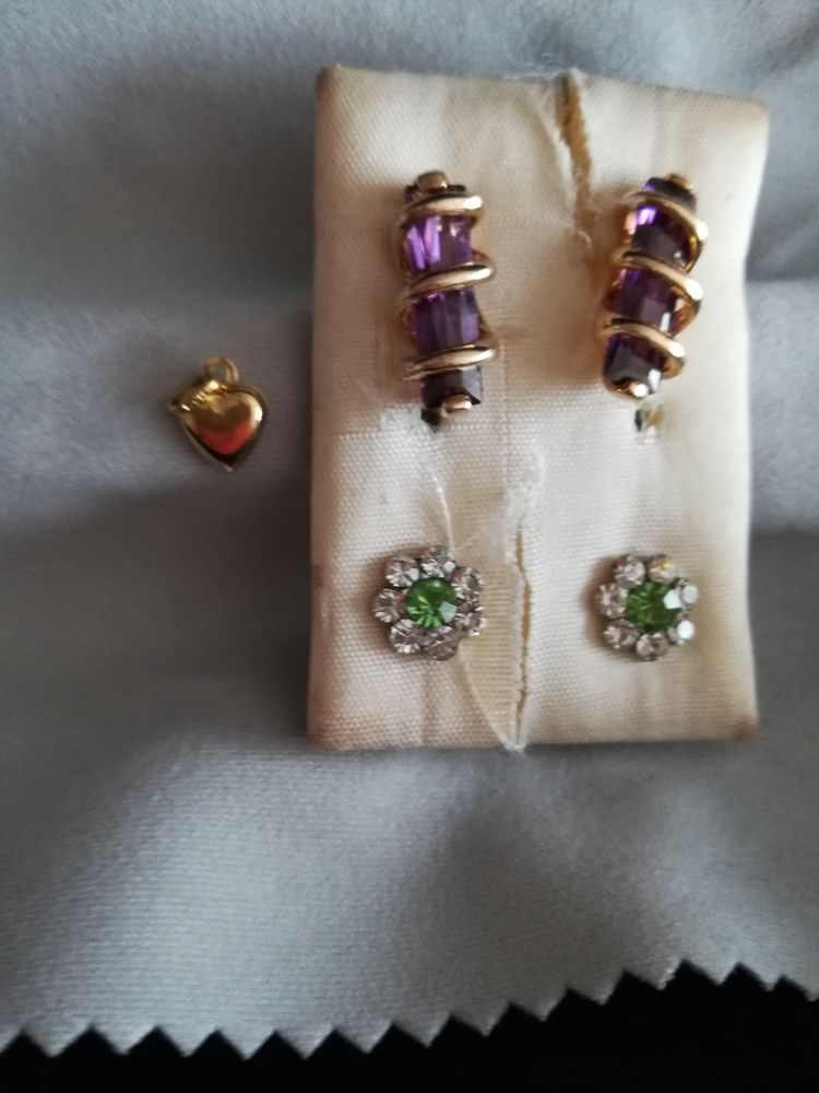 Boucles d'oreilles plaqu� or 8 Nancy (54)