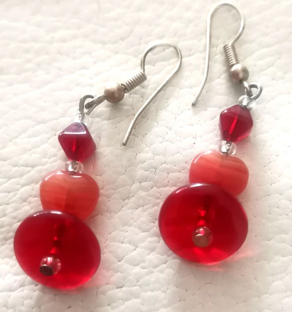 Boucles d'oreilles rouges 6 Dijon (21)