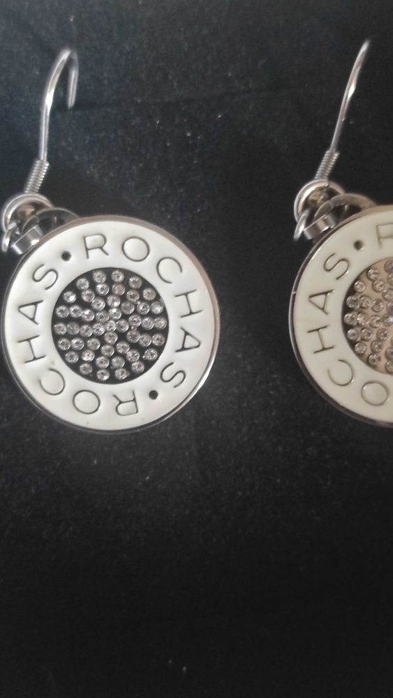 Boucles d'oreilles style dormeuses acier Rochas Paris 180 Verneuil-sur-Seine (78)