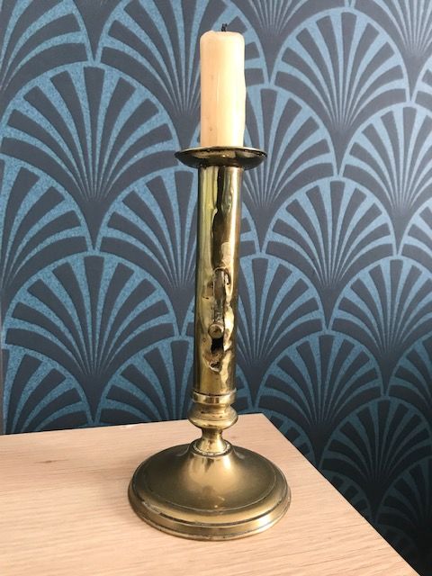 Bougeoir � bouton en cuivre 25 Nice (06)