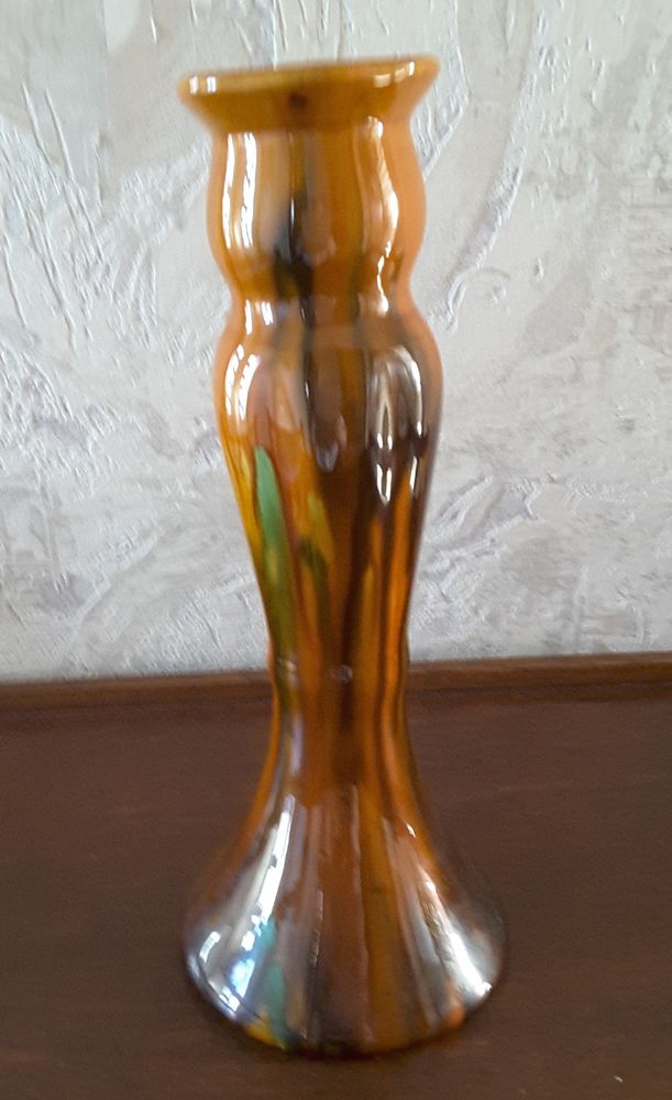 Bougeoir en c�ramique �maill�e 2 Limoges (87)