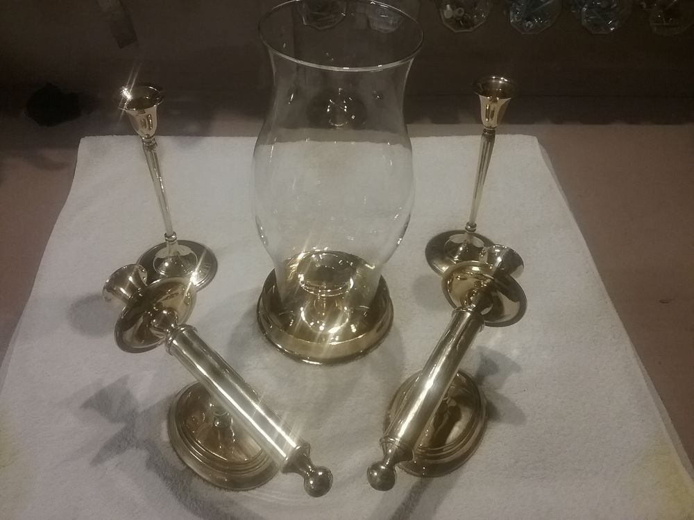 Lot de bougeoirs divers en laiton 45 Les Ulis (91)