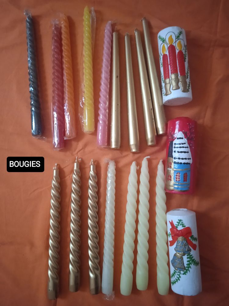 Bougies d�coratives pour f�tes no�l et jour l'an,c�l�bration 8 Lourdes (65)