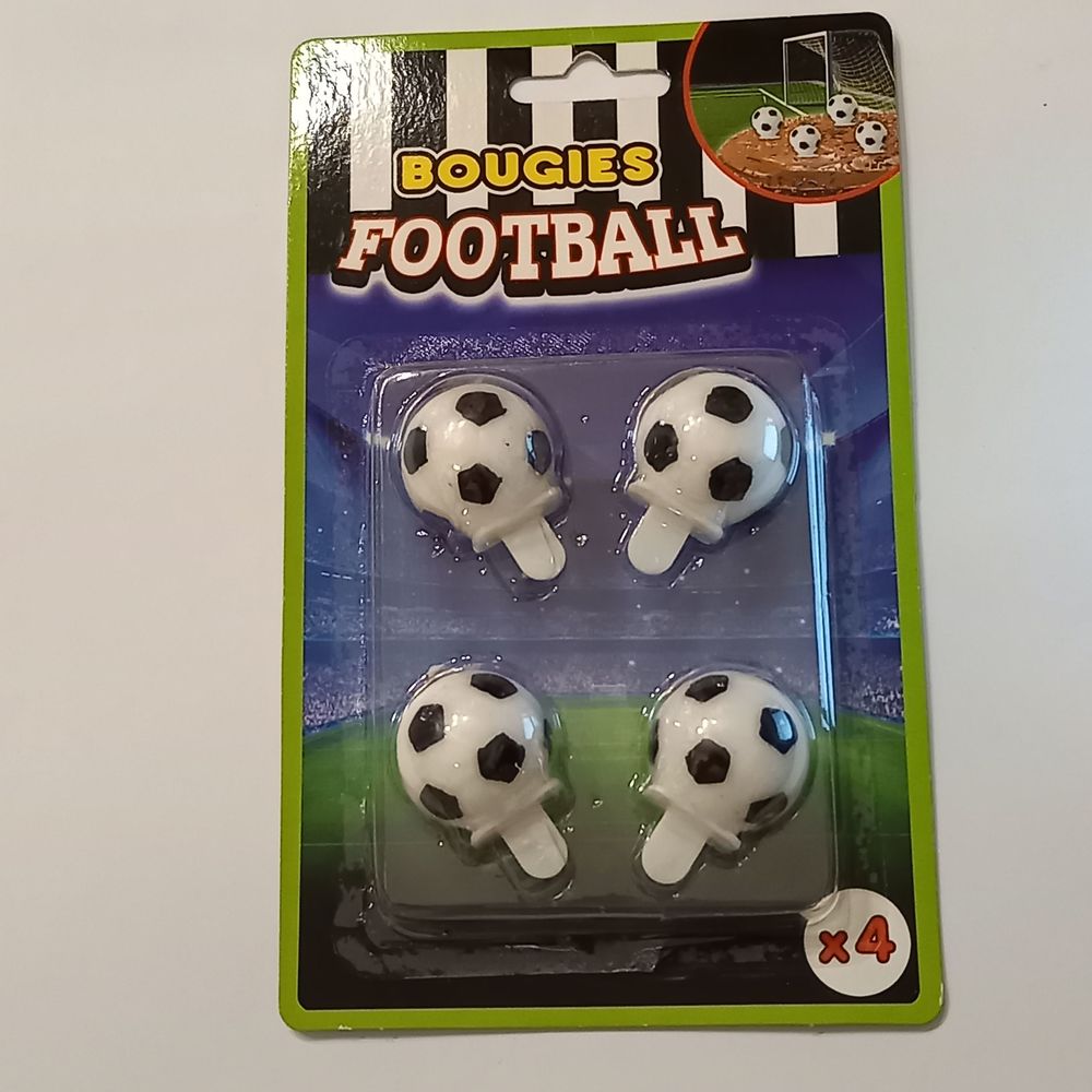 Lot de 4 Bougies Football, en forme de ballon 4 Saumur (49)