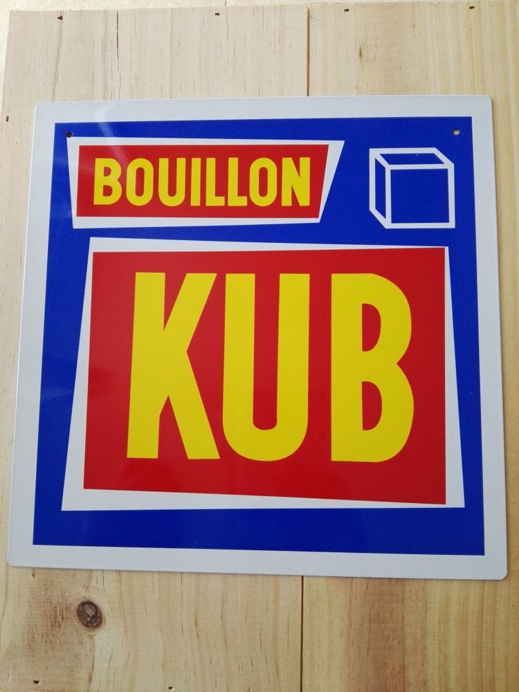 Bouillon KUB affiche publicitaire 6 Asnières-sur-Seine (92)