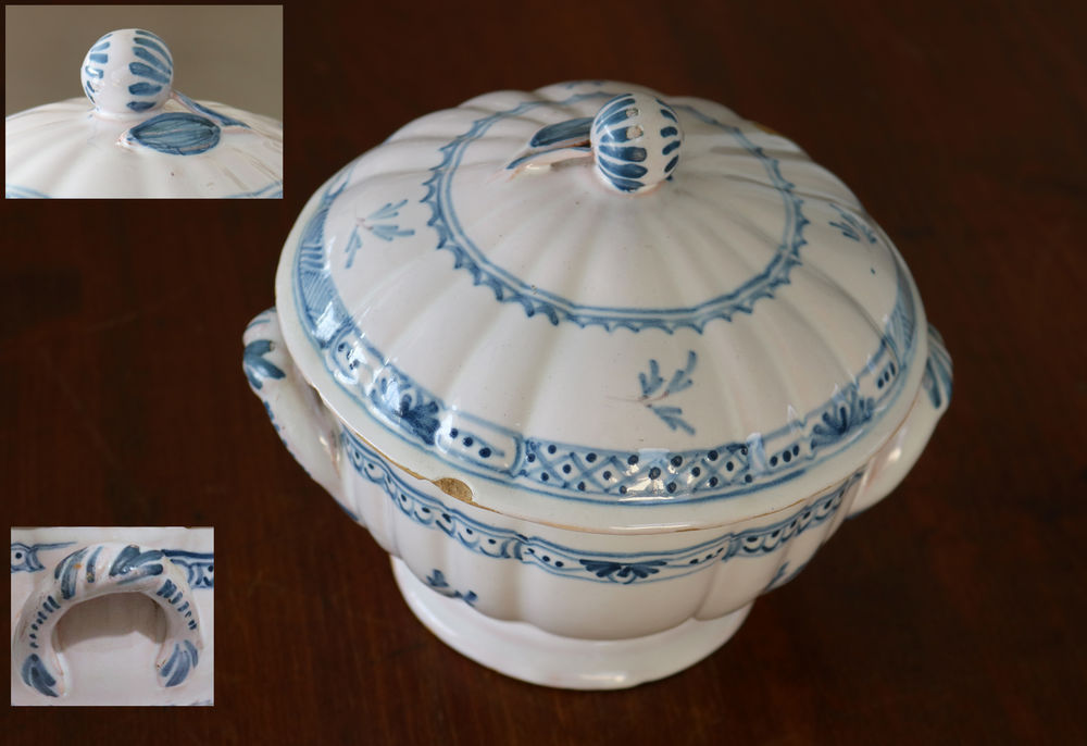 Bol � bouillon ancien en fa�ence 15 Fillinges (74)