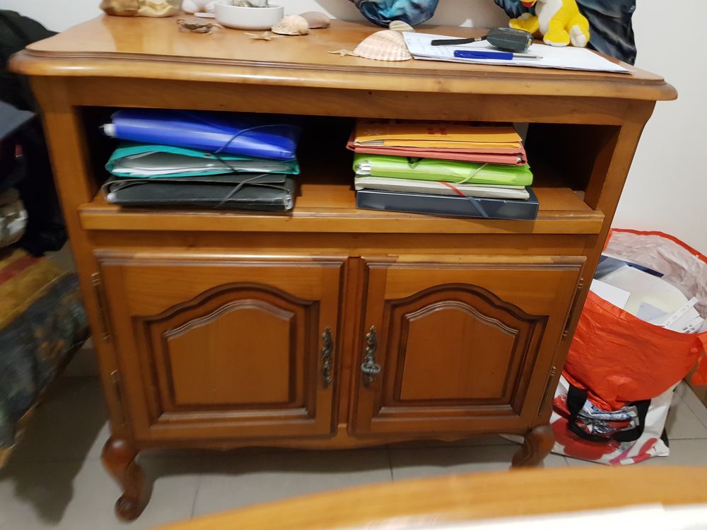 lit en bouleau miel meuble tv 400 Marcorignan (11)