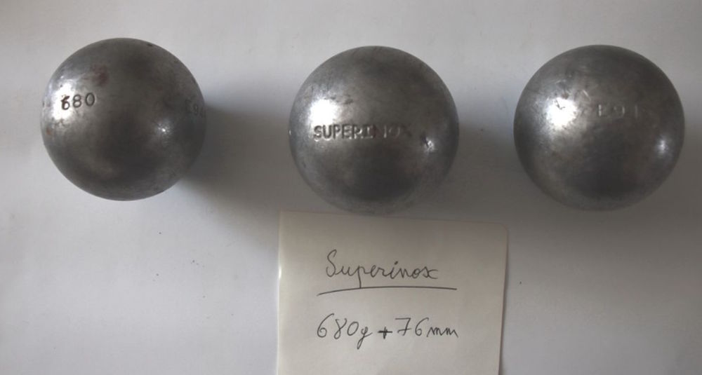 Boules Superinox
76 mm  , 680 g 175 Rochefort (17)