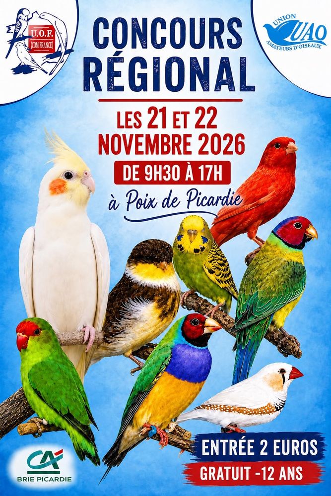 BOURSE ET EXPOSITION D'OISEAUX 0 Poix-de-Picardie (80)